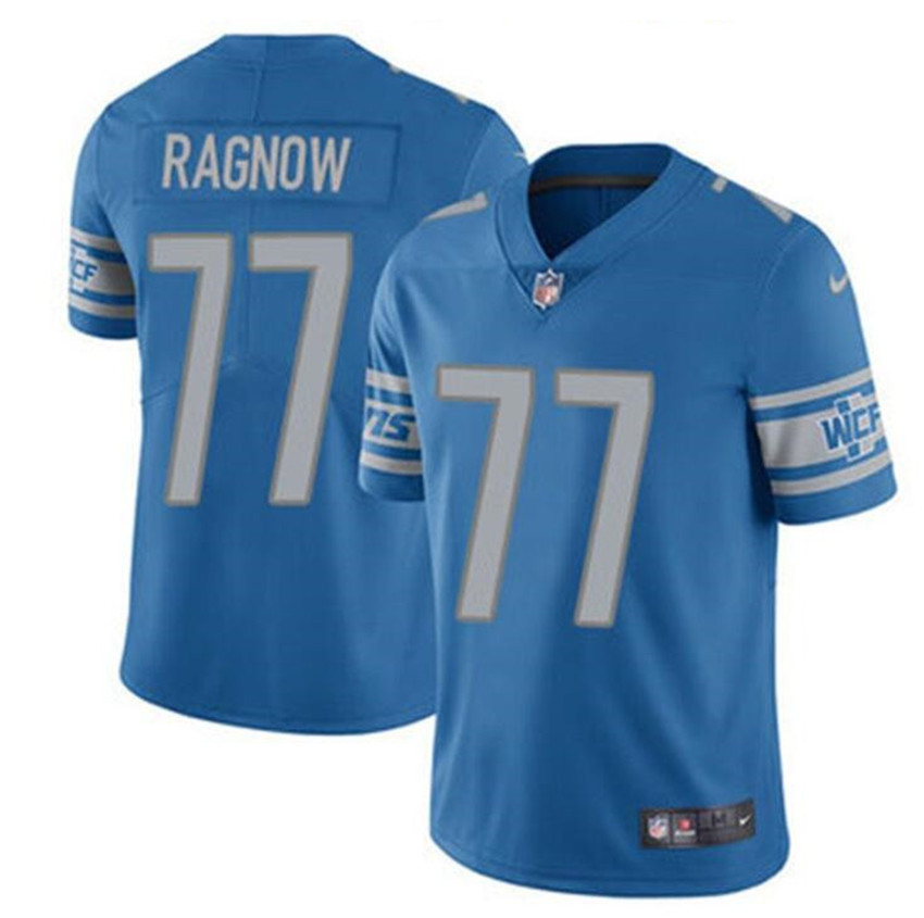 Men's Blue Detroit Lions #77 Frank Ragnow Vapor Untouchable Limited Stitched Jersey